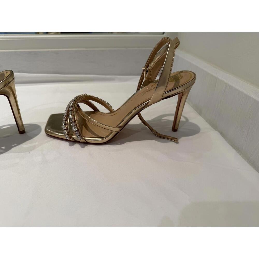 Antonio Melani Women’s Gold Rhinestones Strappy High Heels Size 8 SO NICE